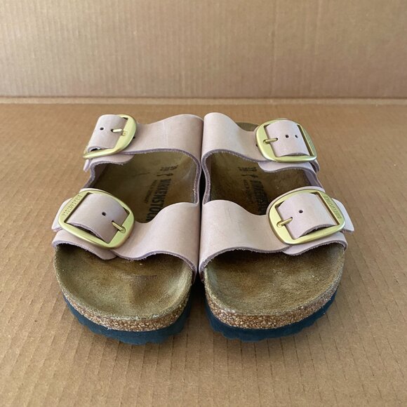 Birkenstock Arizona Big Buckle Nubuck Leather "Soft Pink" | EU 39, US 8-8.5 - Picture 3 of 7